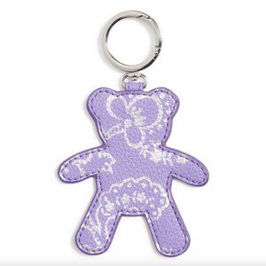 Vera Bradley Essential Bear Bag Charm Cotswold Dahlia Purple NWT Key Ring-teddy